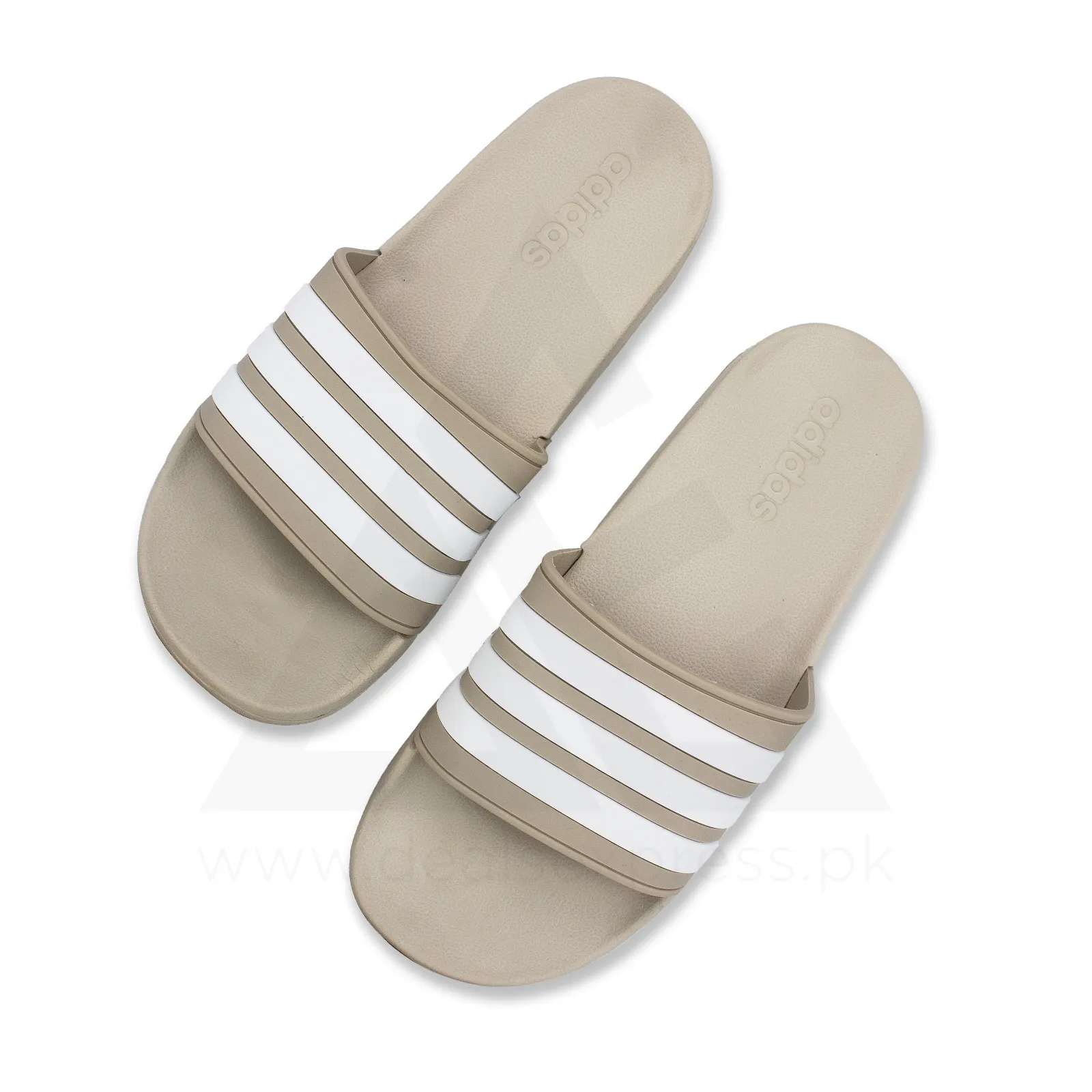 Adi-lete Lite Stripe Slide - Beige