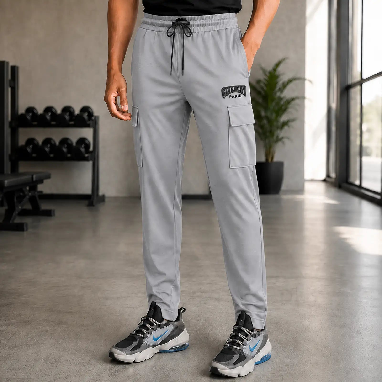 Gvenchy Embose Trouser T064 - Grey