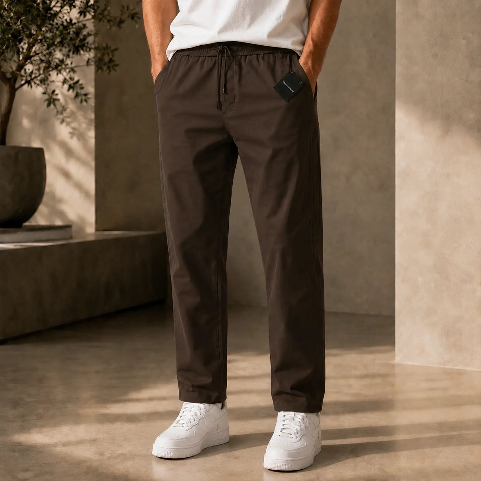 DnG Trouser T090 - Dark Brown