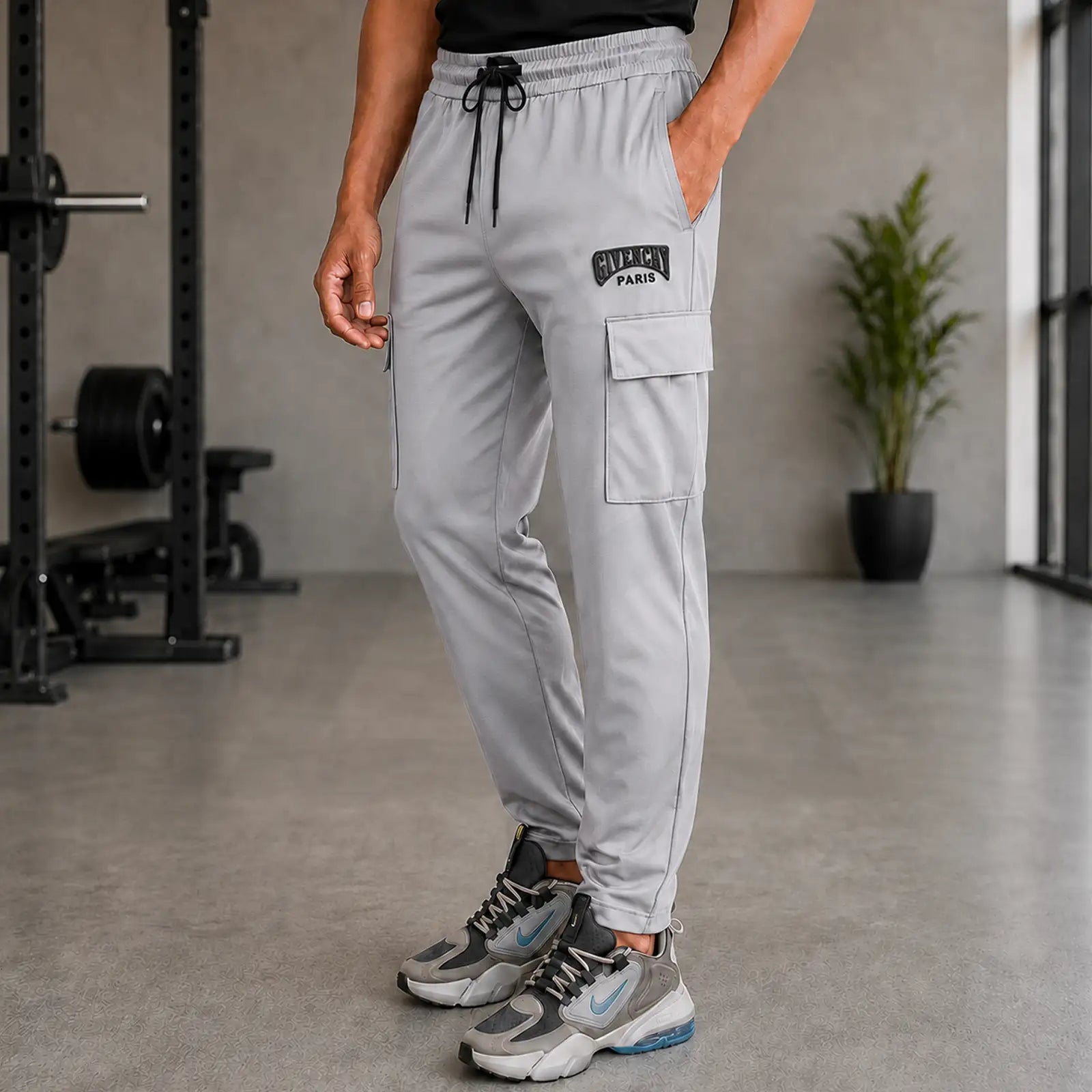 Gvenchy Embose Trouser T064 - Grey
