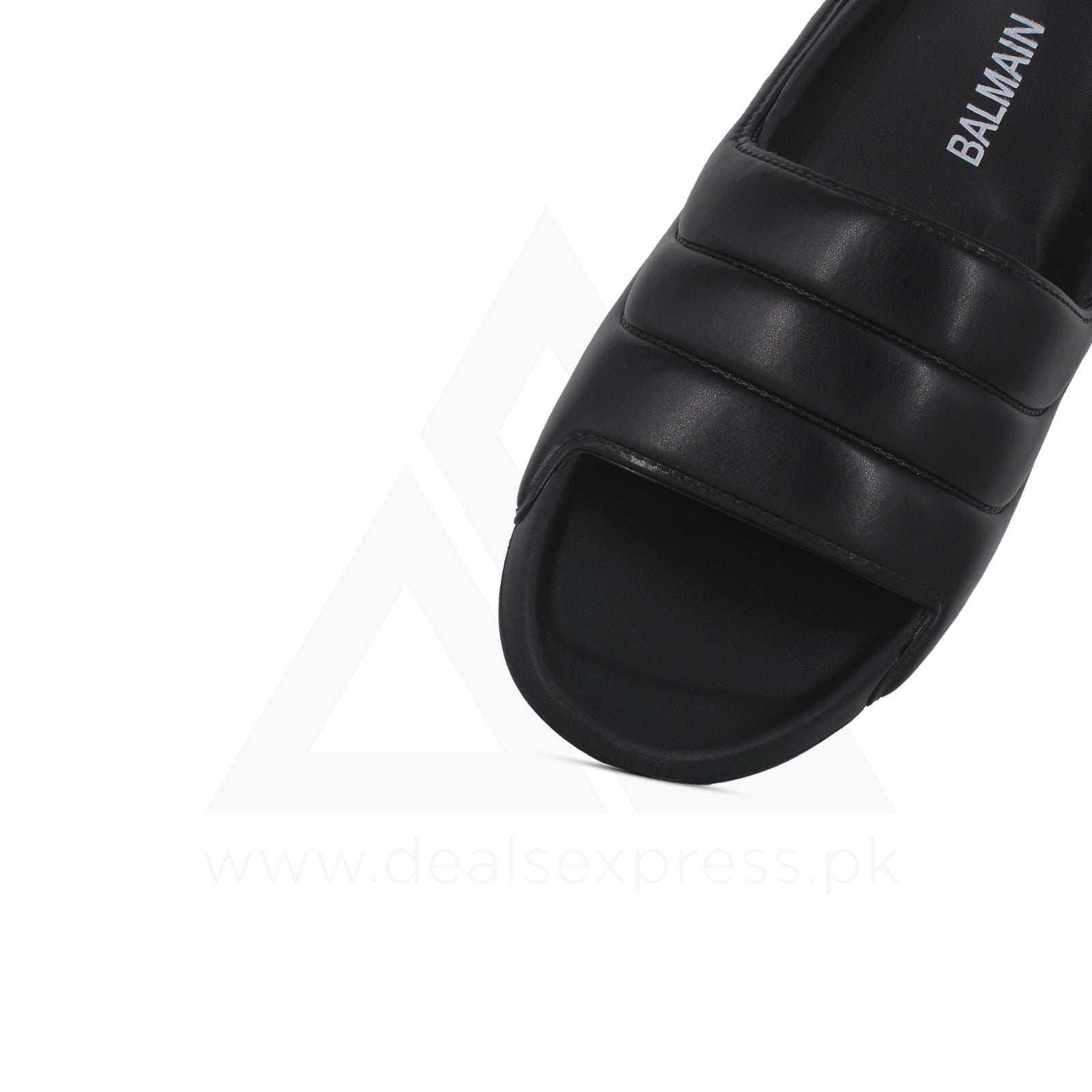 Balmin Stripe Slide - Triple Black
