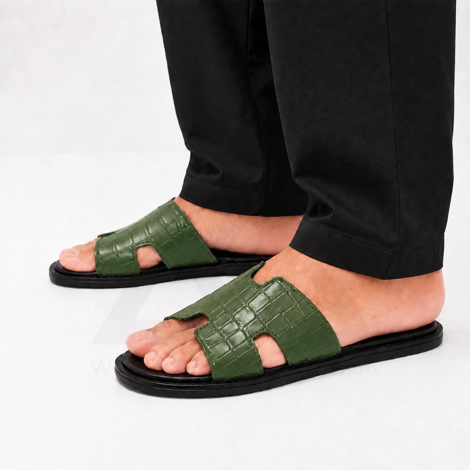 Izmir Slide - Black Green