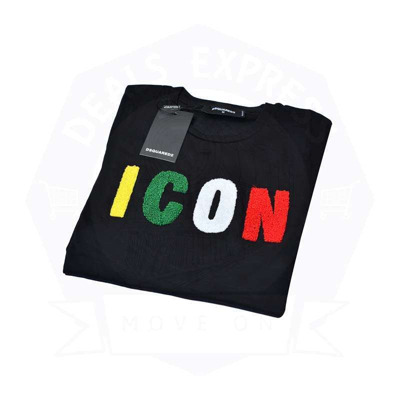 Dsqd Icn Multi Emb - Black (Slim Fit)