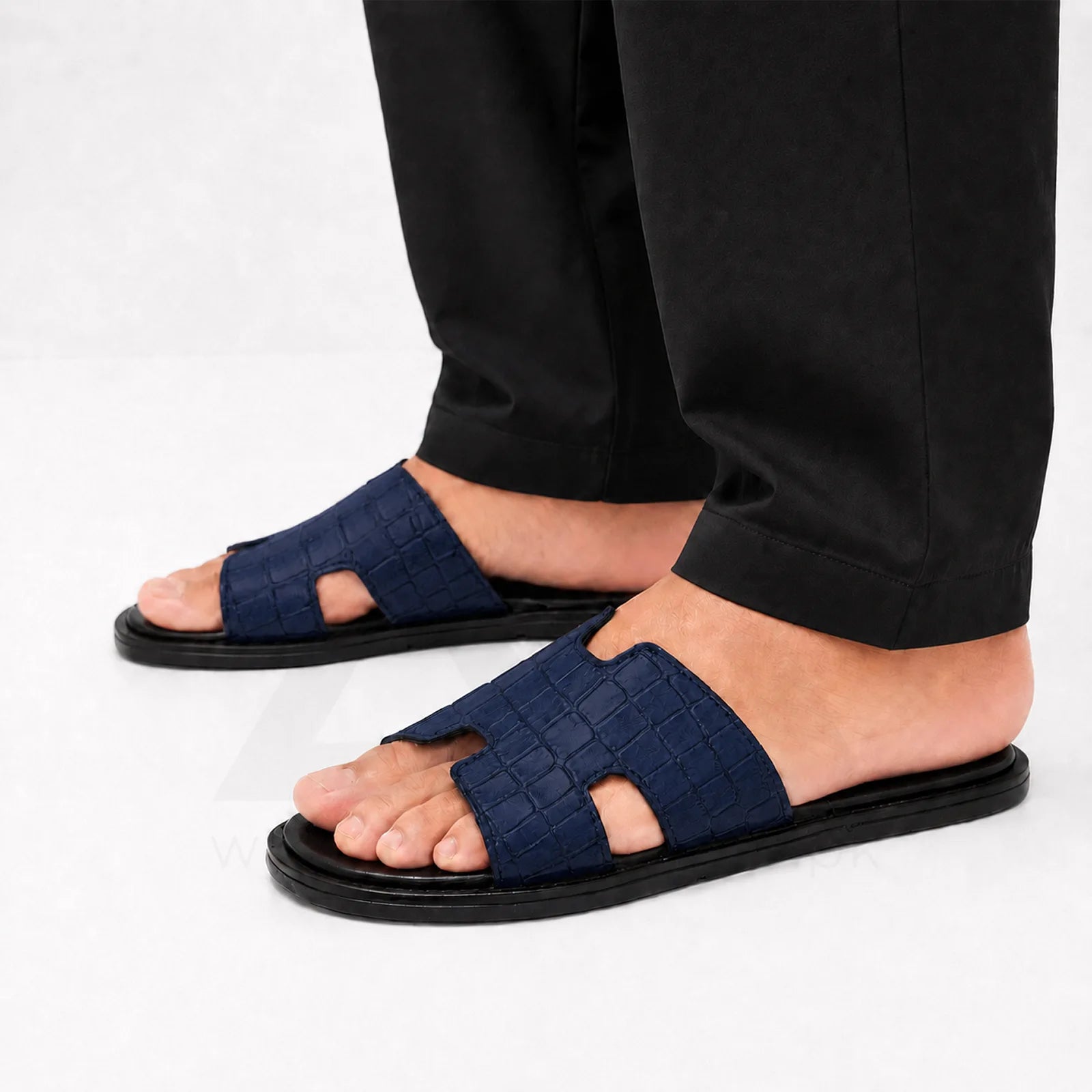Izmir Slide - Black Blue