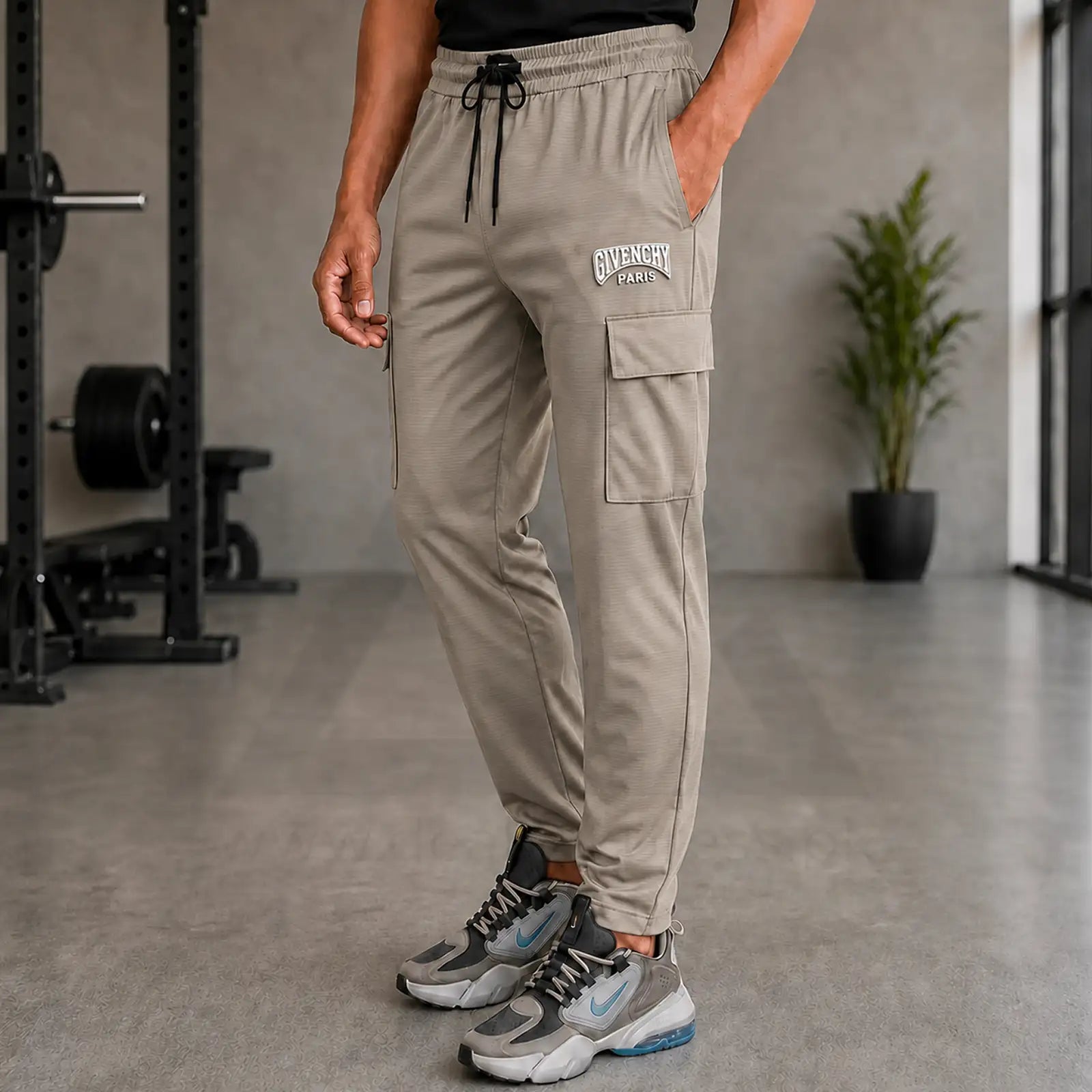Gvenchy Embose Trouser T065 - Brown