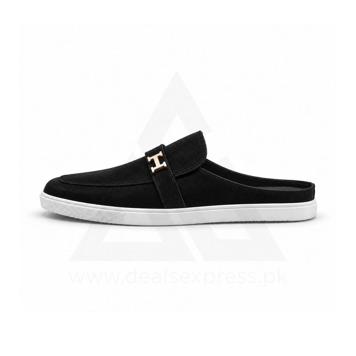 Herm Like Mule - Black Suede