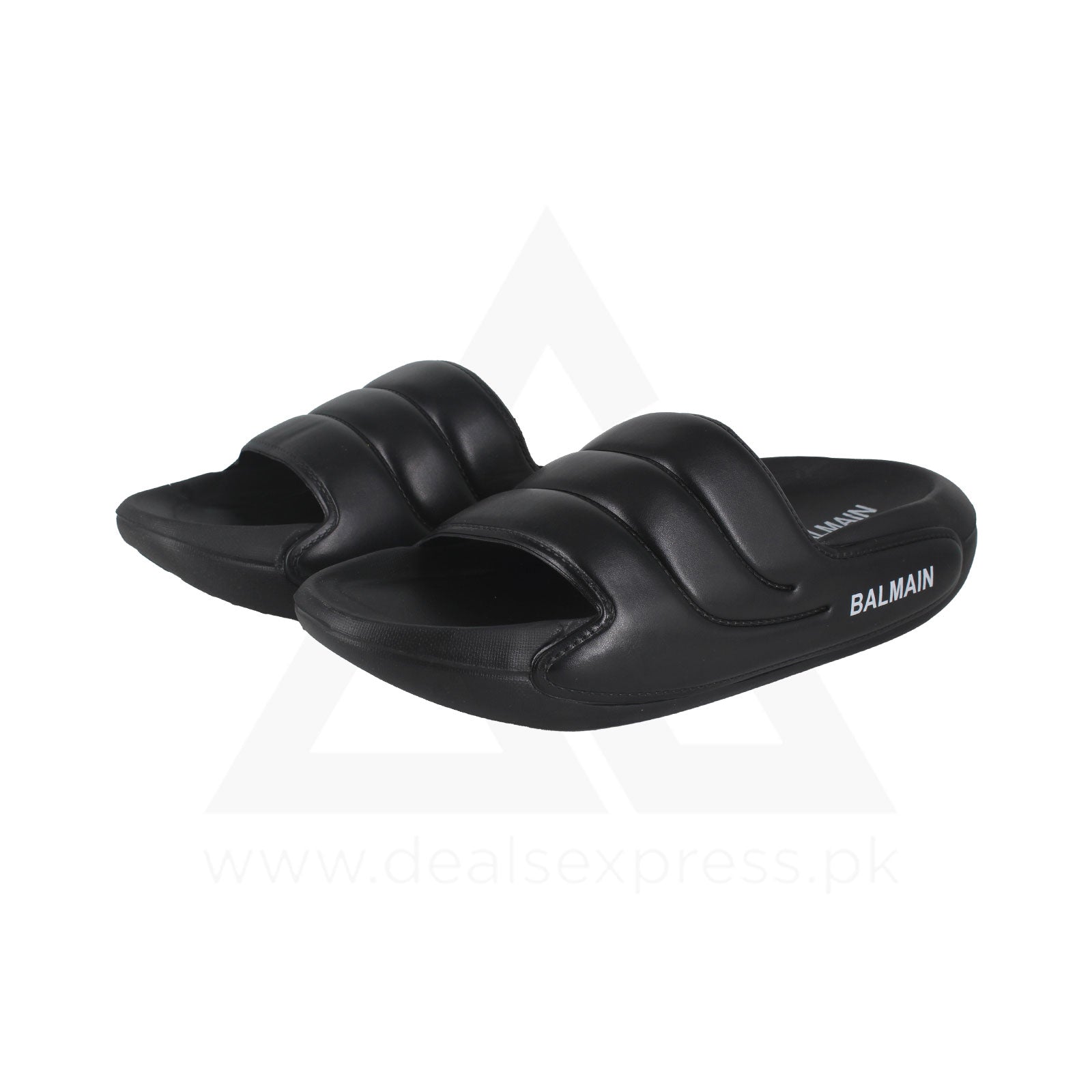 Balmin Stripe Slide - Triple Black