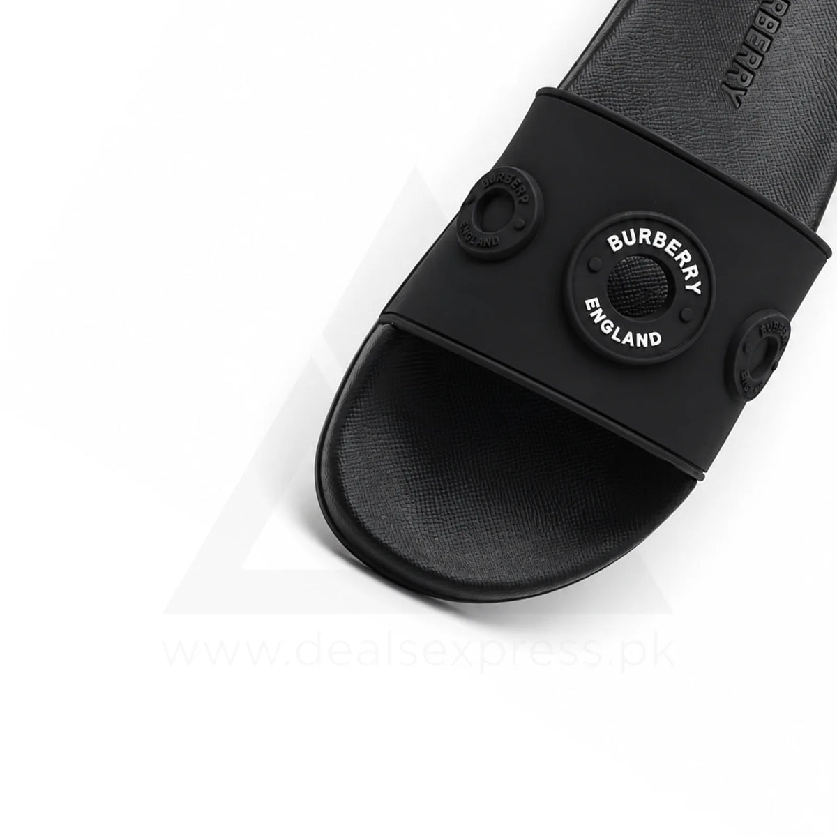 Burburry Logo Slide - Triple Black