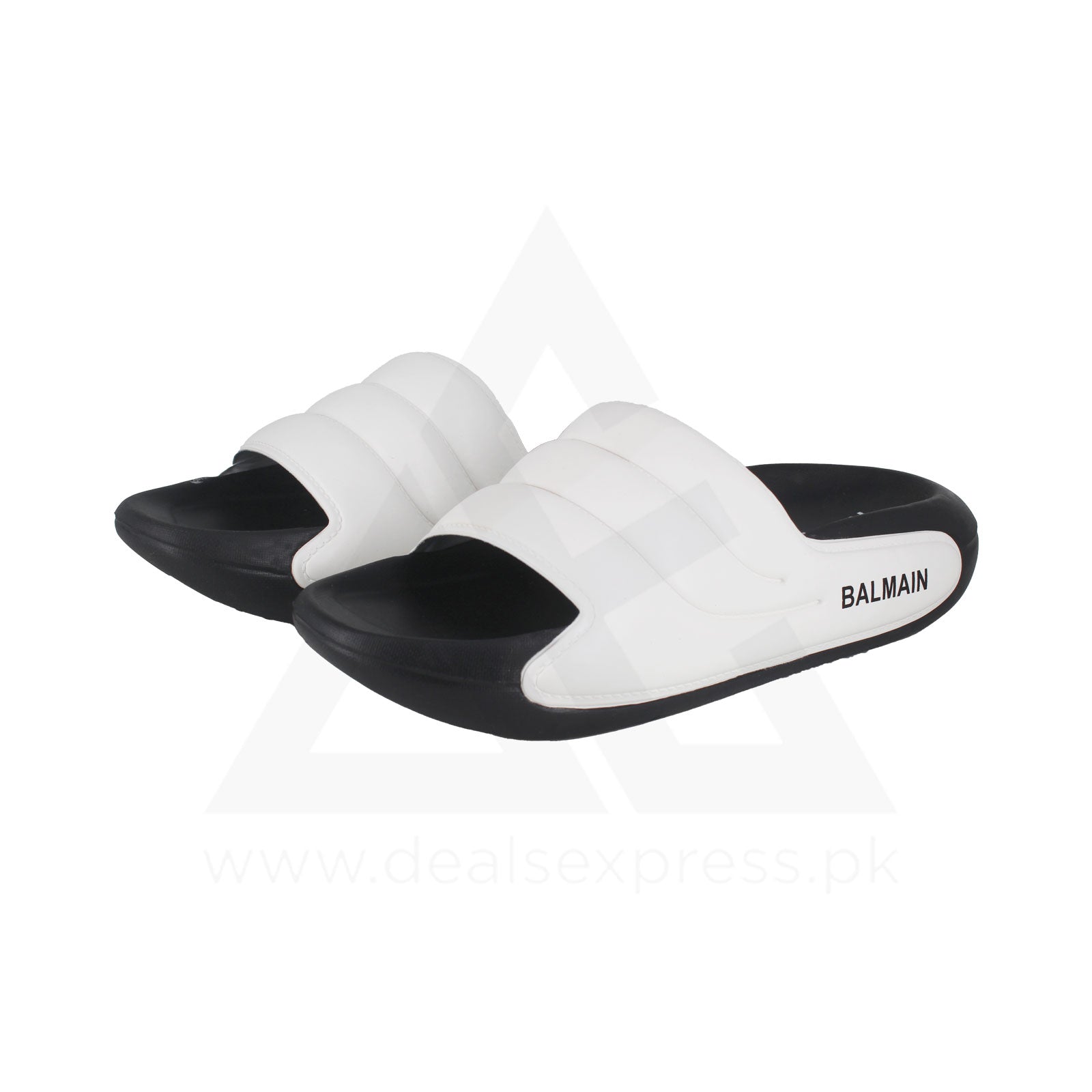 Balmin Stripe Slide - White Duo