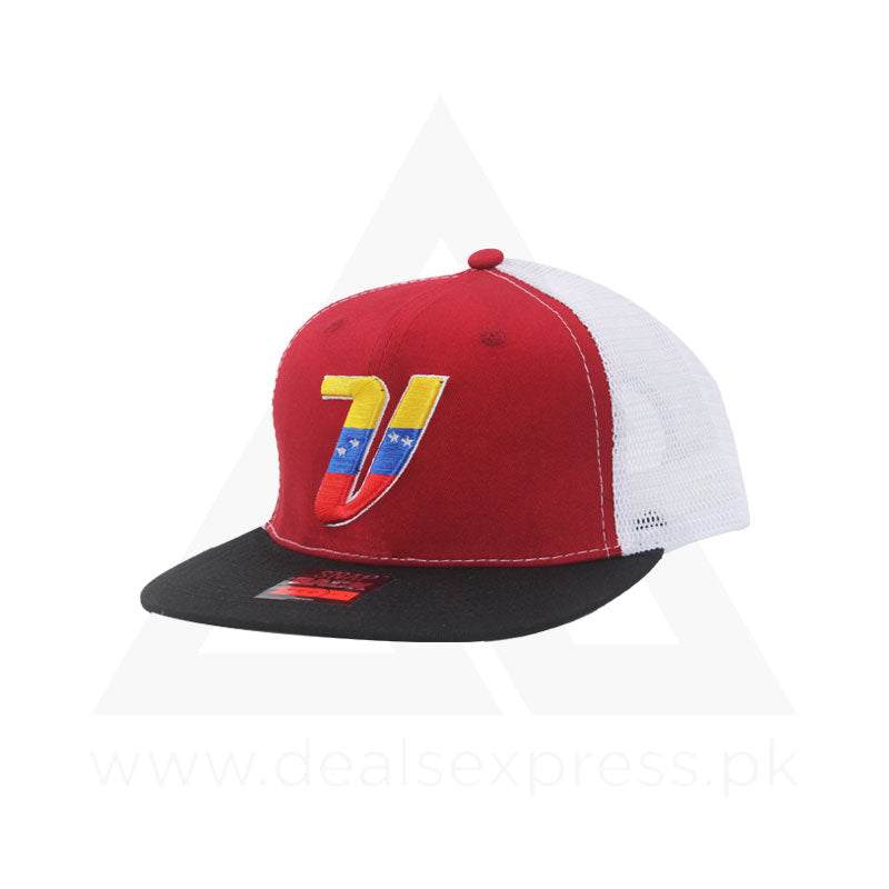 Vee Cap - Maroon White A0473