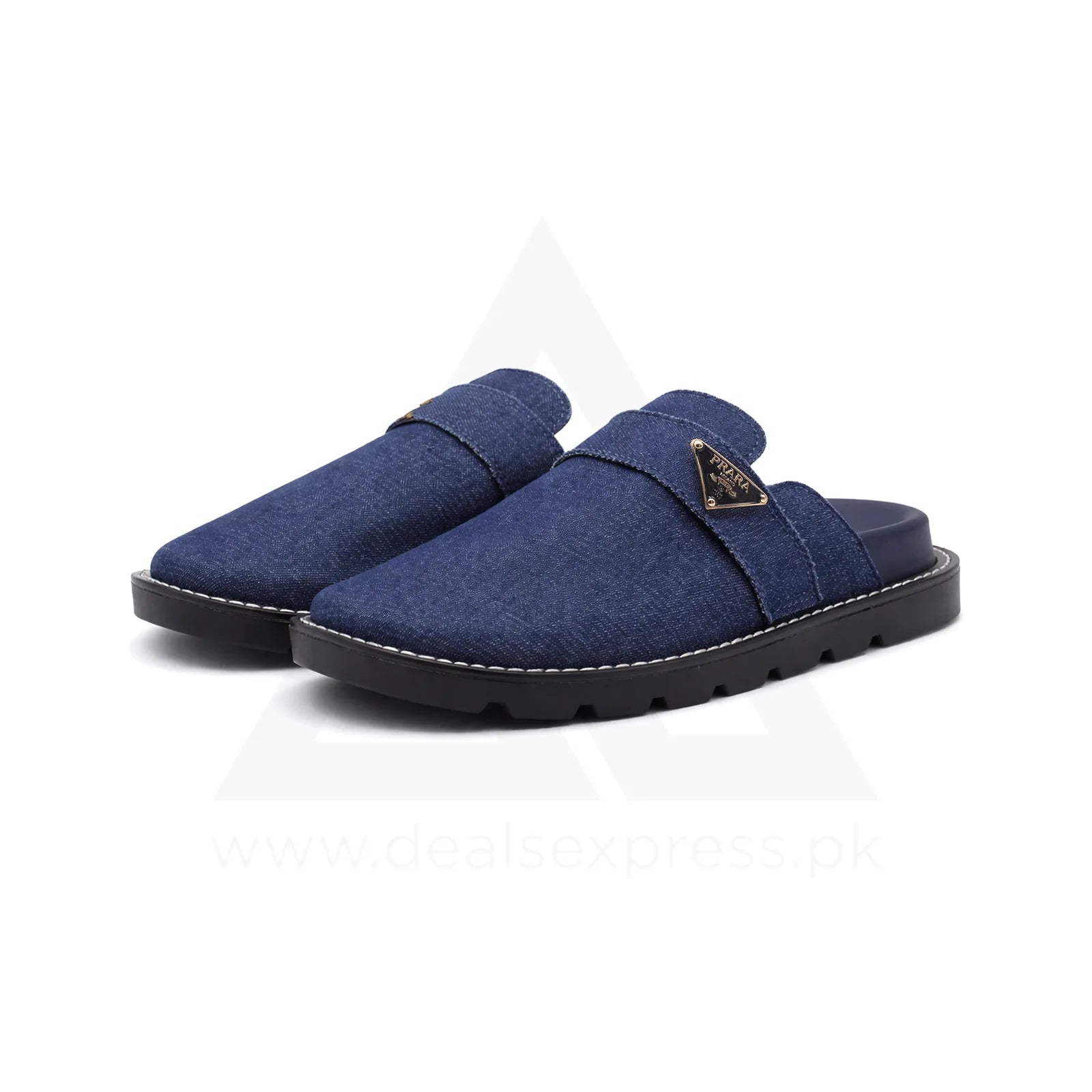Pra Da Clog Mule Premium - Medium Blue Denim