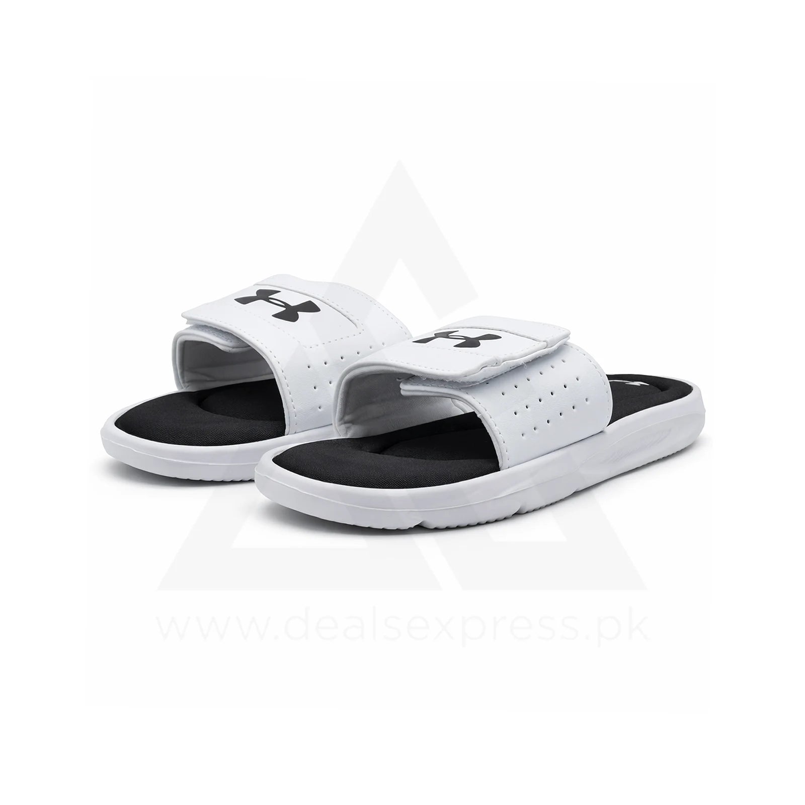 UA Foambed Adjust Slide - White Duo