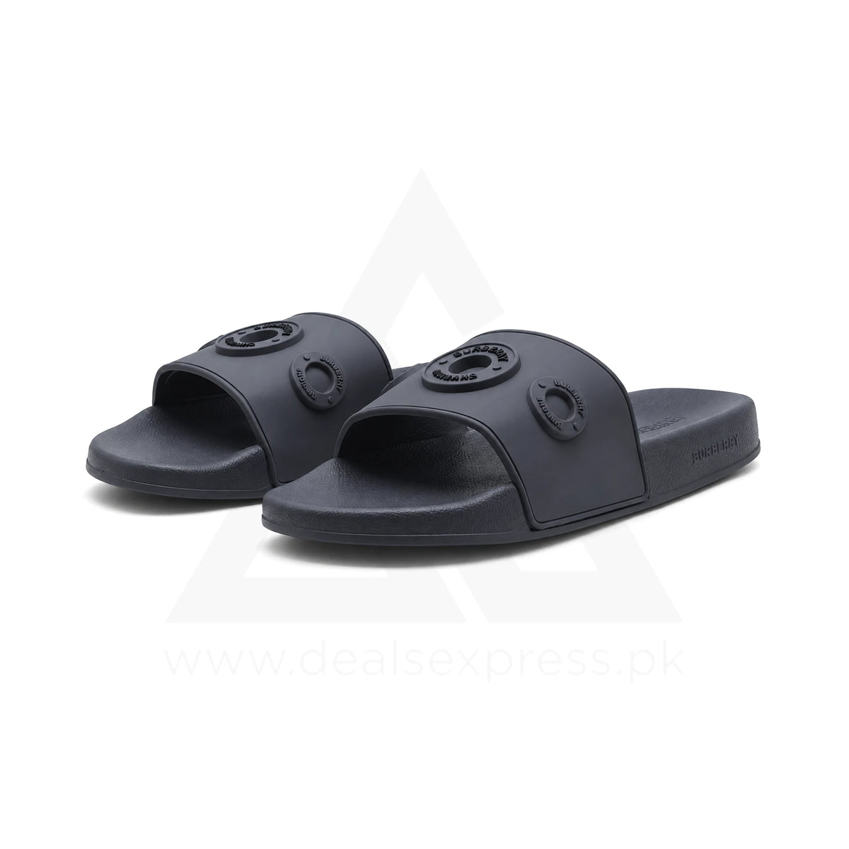 Burburry Logo Slide - Charcoal