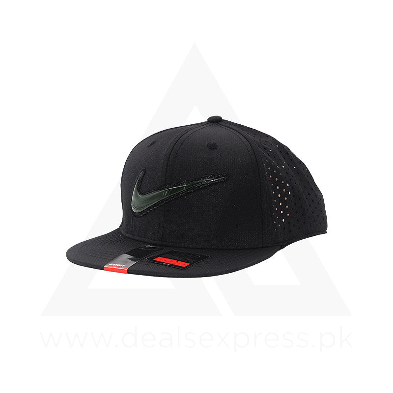 Nk Shine Swoosh Cap - Black A0485