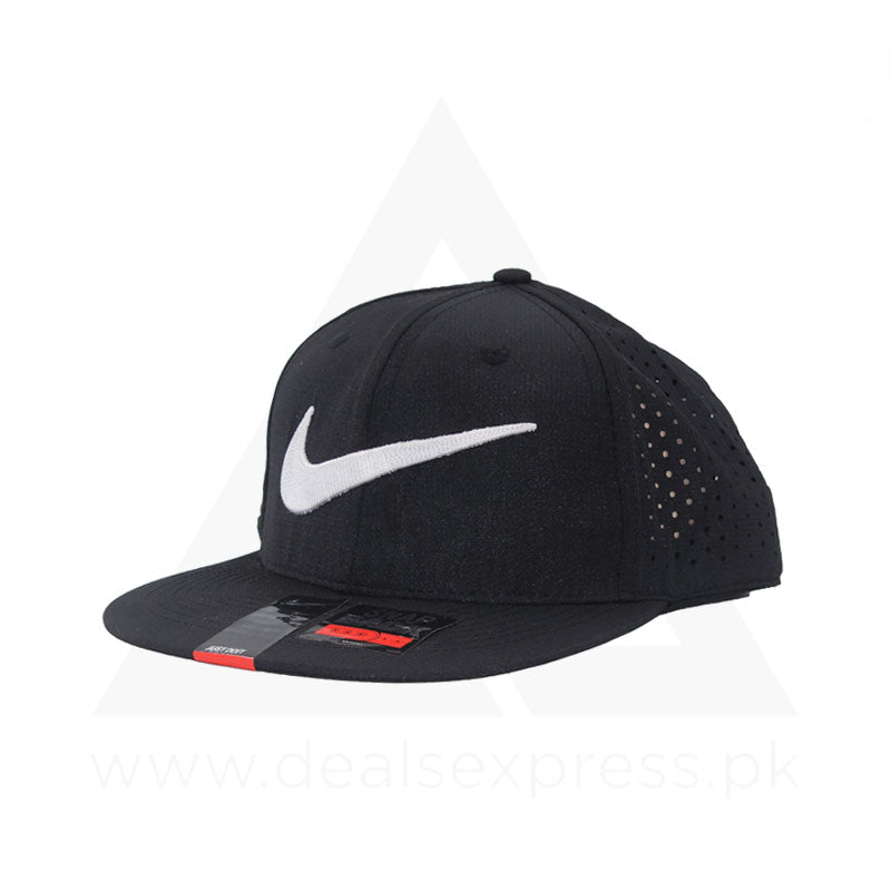 NK Emb Cap - Black White A0398