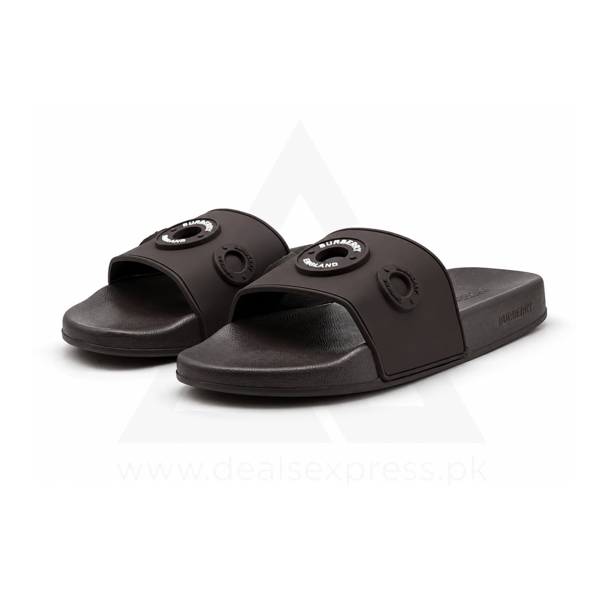 Burburry Logo Slide - Coffee