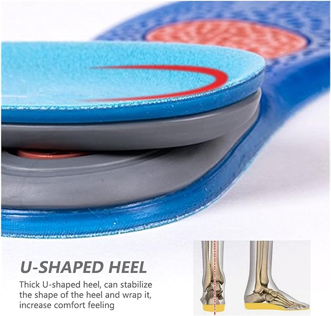 Shock Absorbing Silicone Soft Insoles