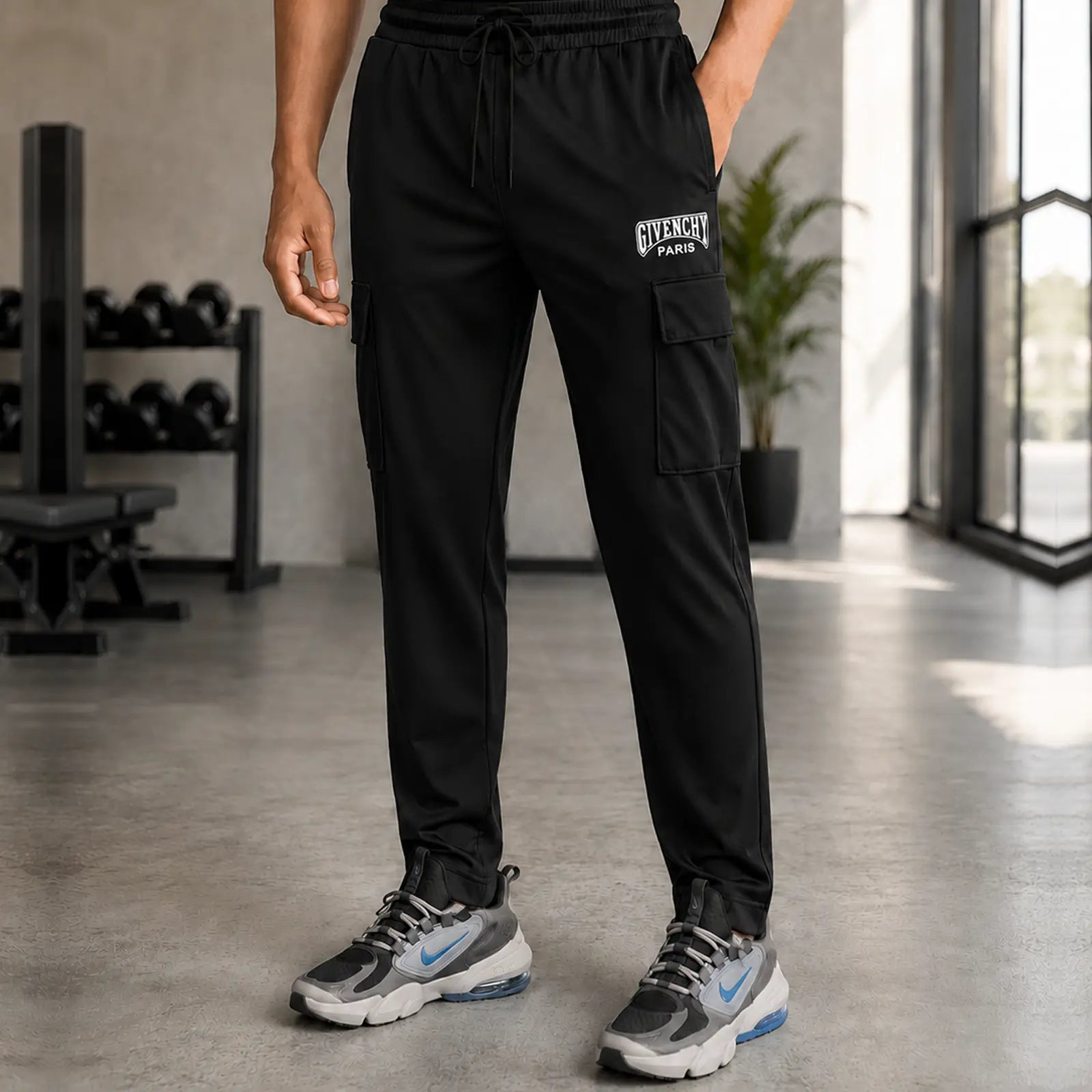 Gvenchy Embose Trouser T067 - Black