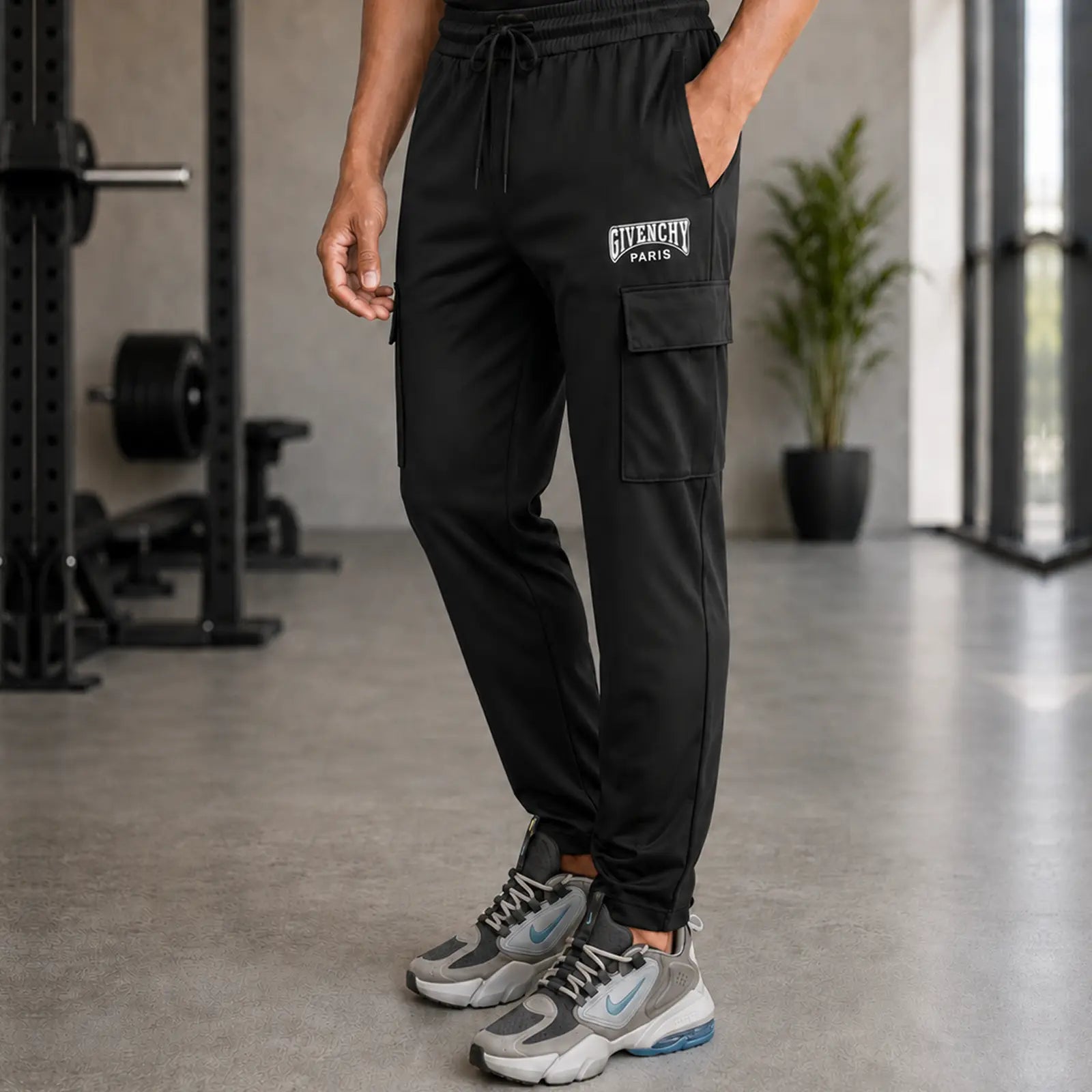 Gvenchy Embose Trouser T067 - Black