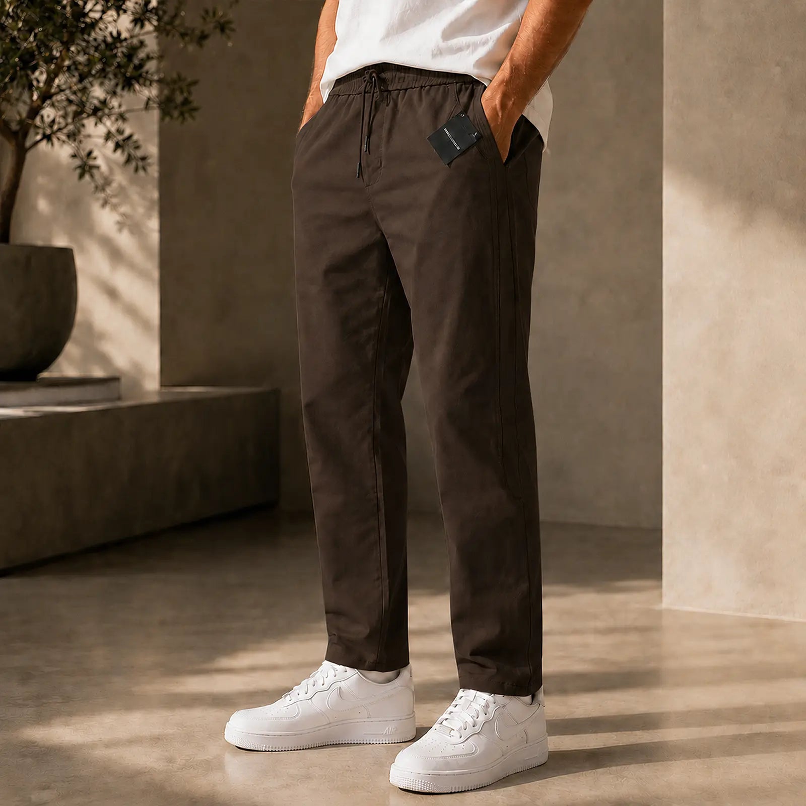 DnG Trouser T090 - Dark Brown