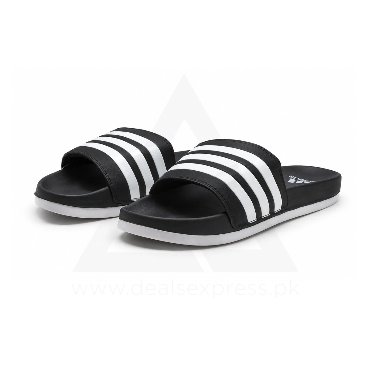 Adi Comfort Stripe Slide - Black Duo