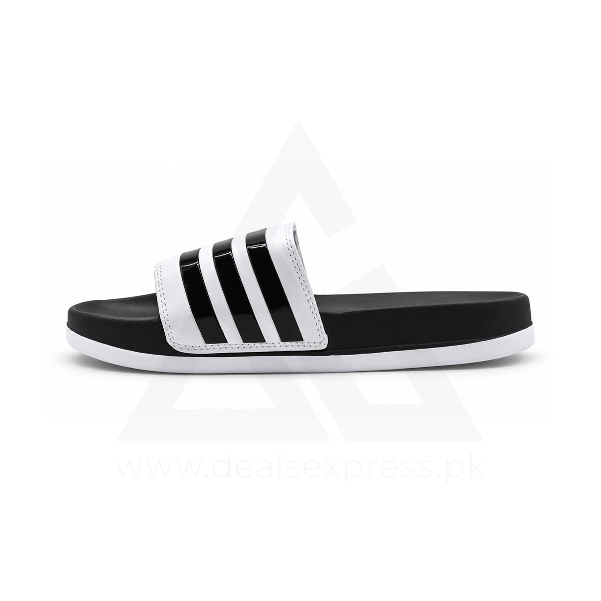 Adi Comfort Stripe Slide - White Duo