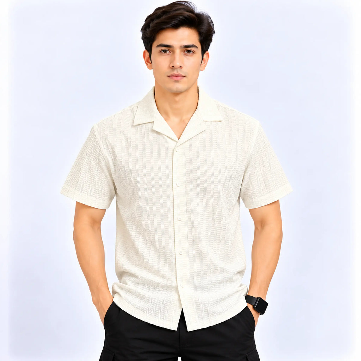 Cabana Color Shirt D303 - White