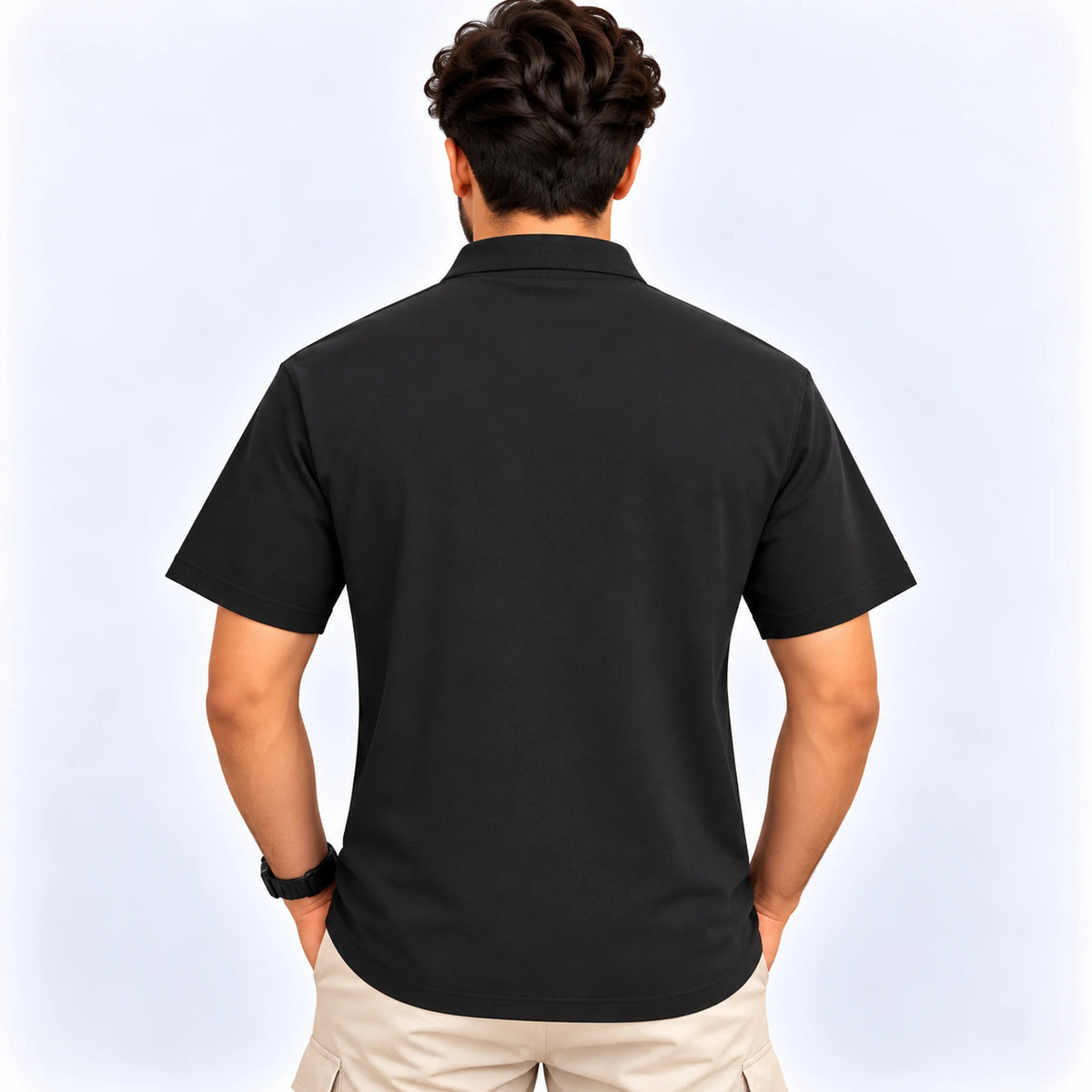 Guchi Drifit Polo D318 - Black