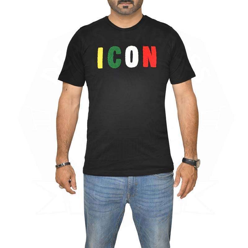 Dsqd Icn Multi Emb - Black (Slim Fit)