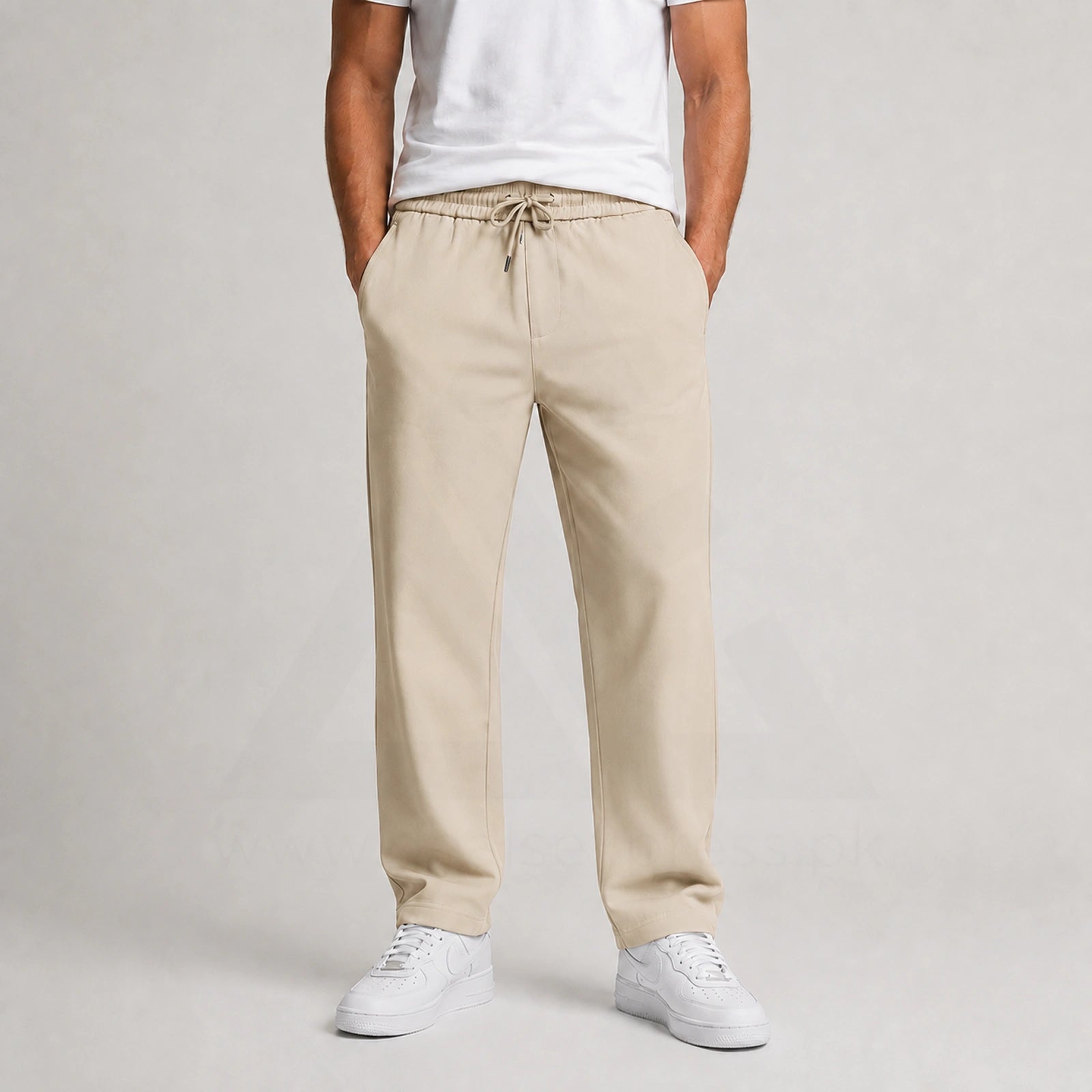 DnG Fall Trouser T0104 - Light Beige