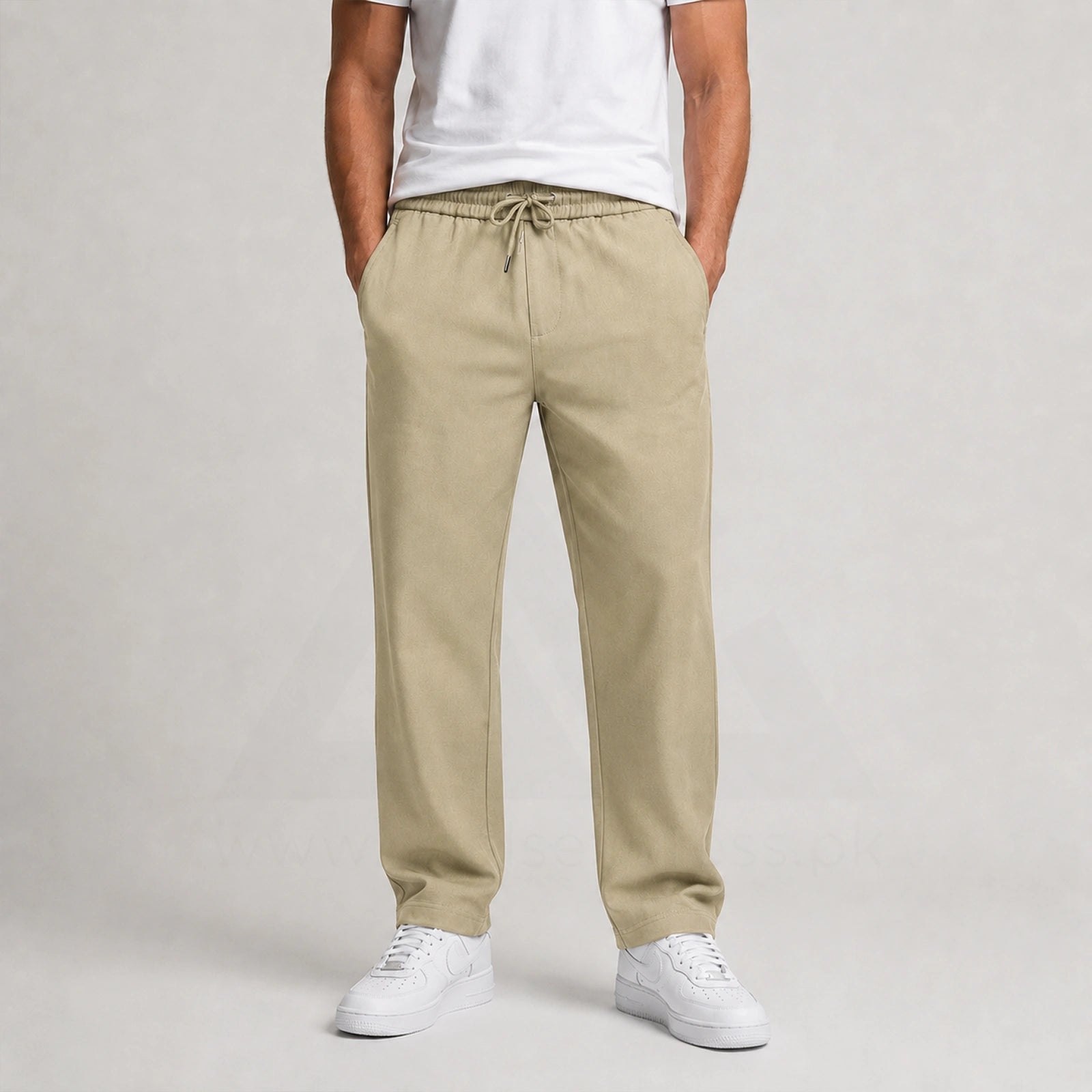 DnG Fall Trouser T0106 - Beige