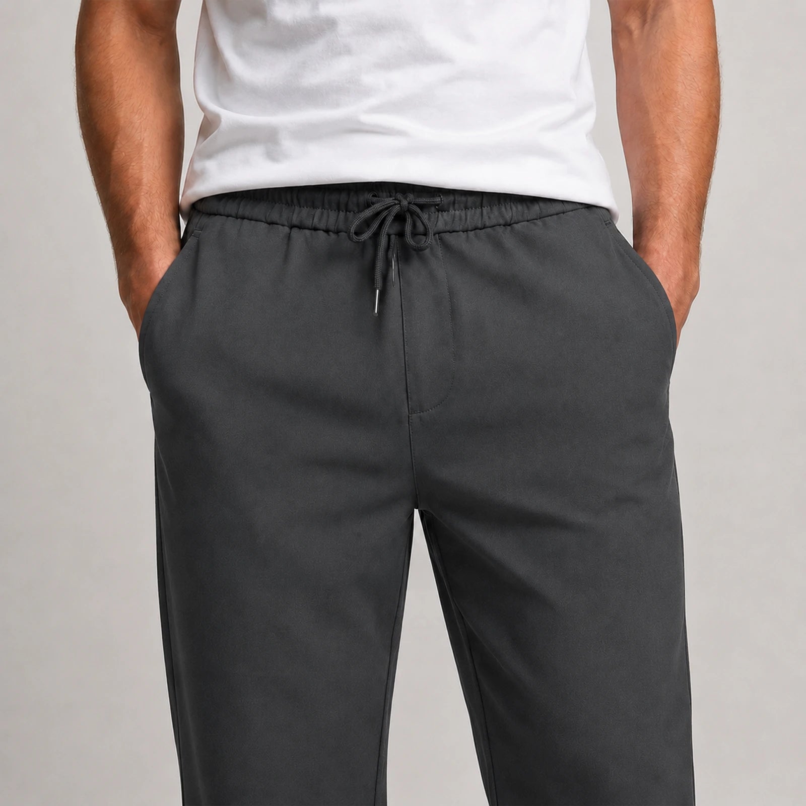 DnG Fall Trouser T0107 - Charcoal