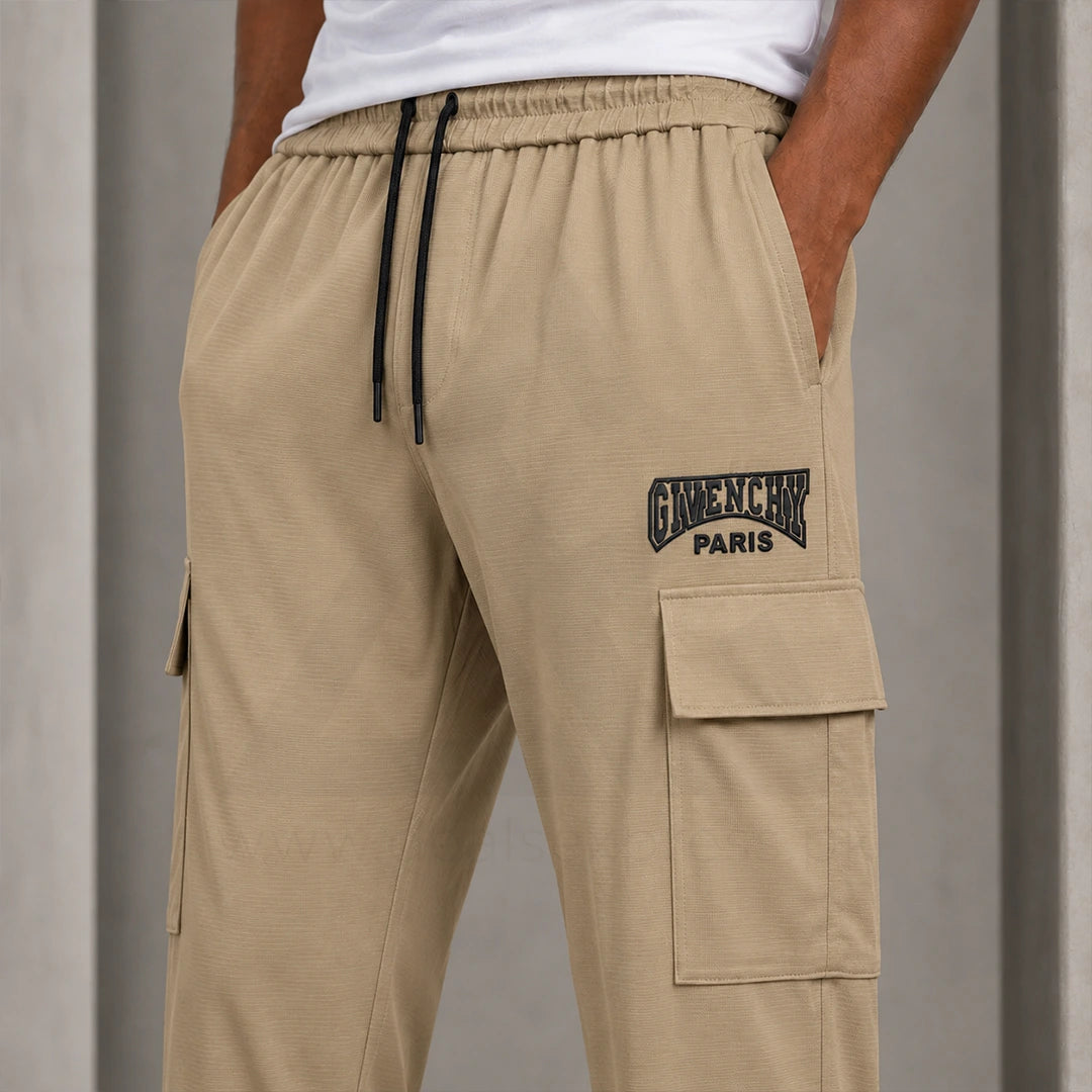 Gvenchy Embose Trouser T063 - Beige