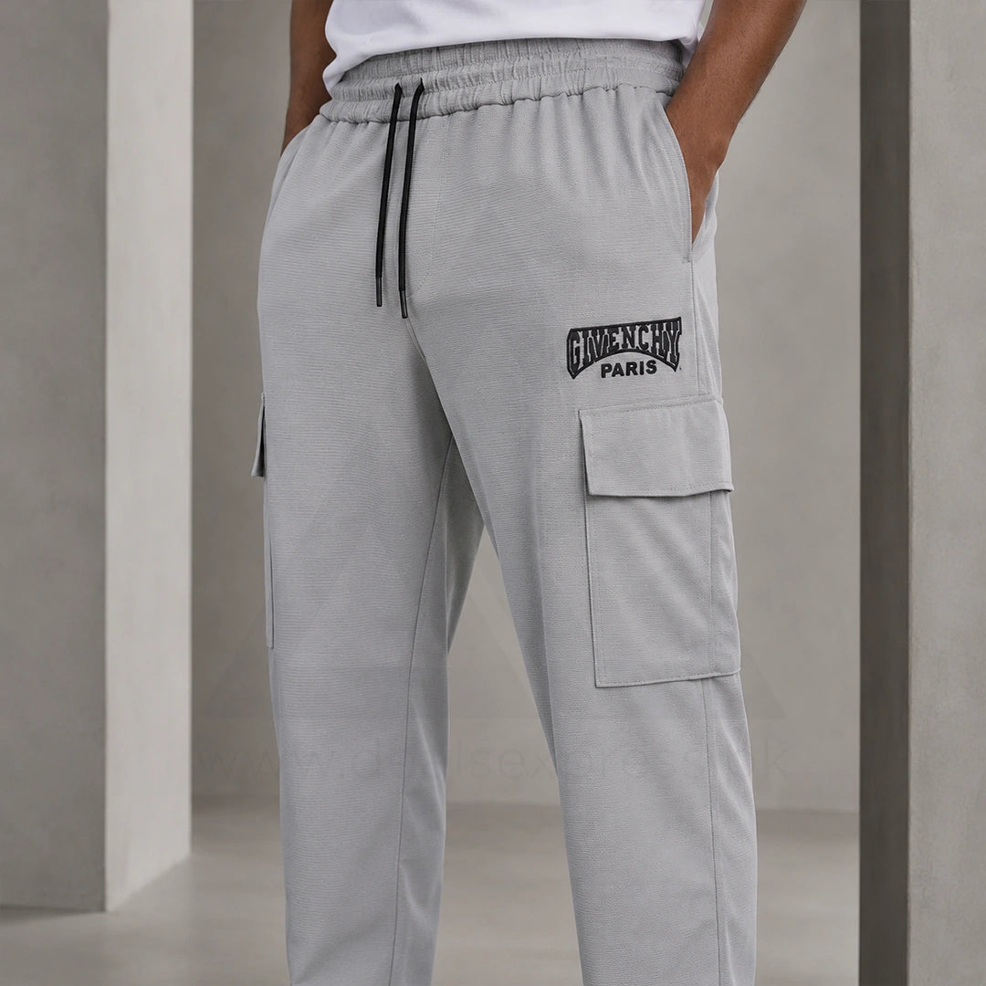 Gvenchy Embose Trouser T064 - Grey