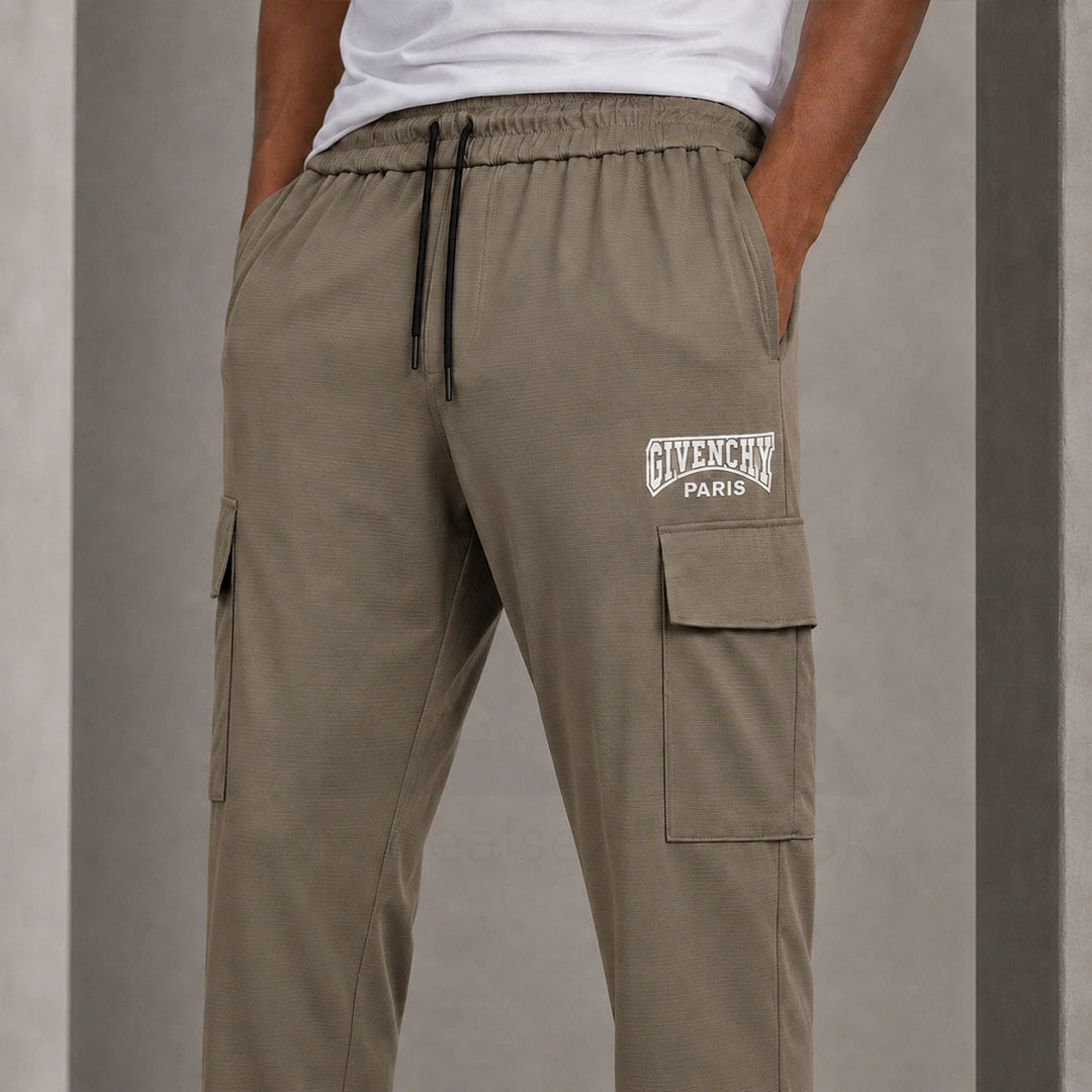 Gvenchy Embose Trouser T065 - Brown