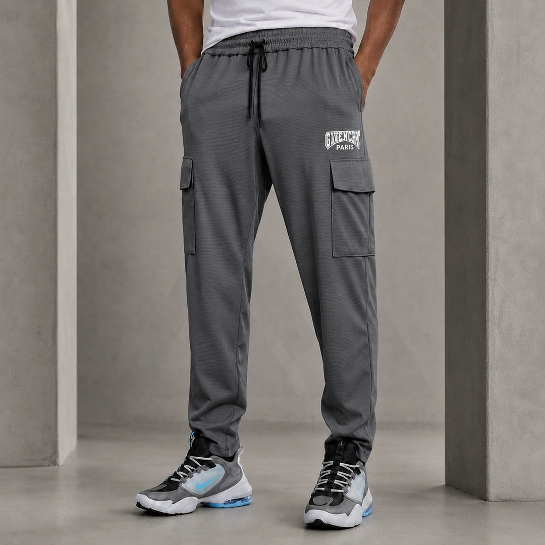 Gvenchy Embose Trouser T066 - Charcoal
