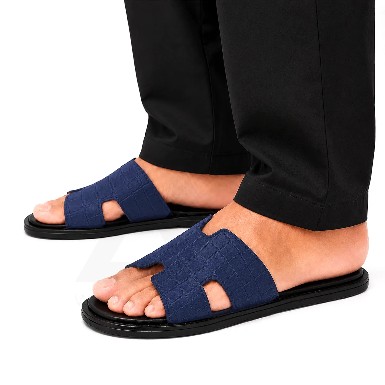 Izmir Slide - Black Blue