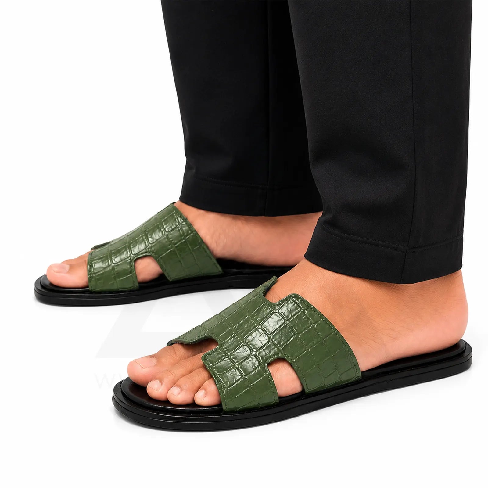 Izmir Slide - Black Green