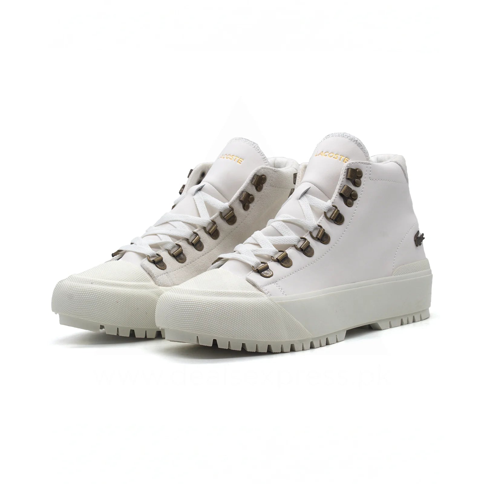 Lcste Gripshot Mid Sneakers - White Gold