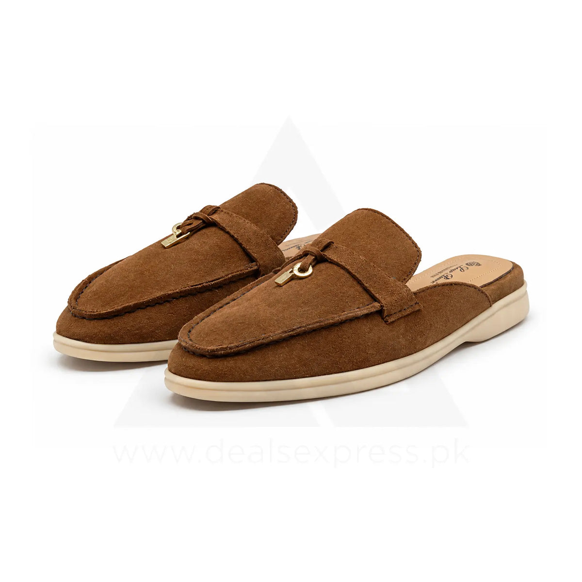 Lp Babouche Charms Walk Mule - Brown Suede