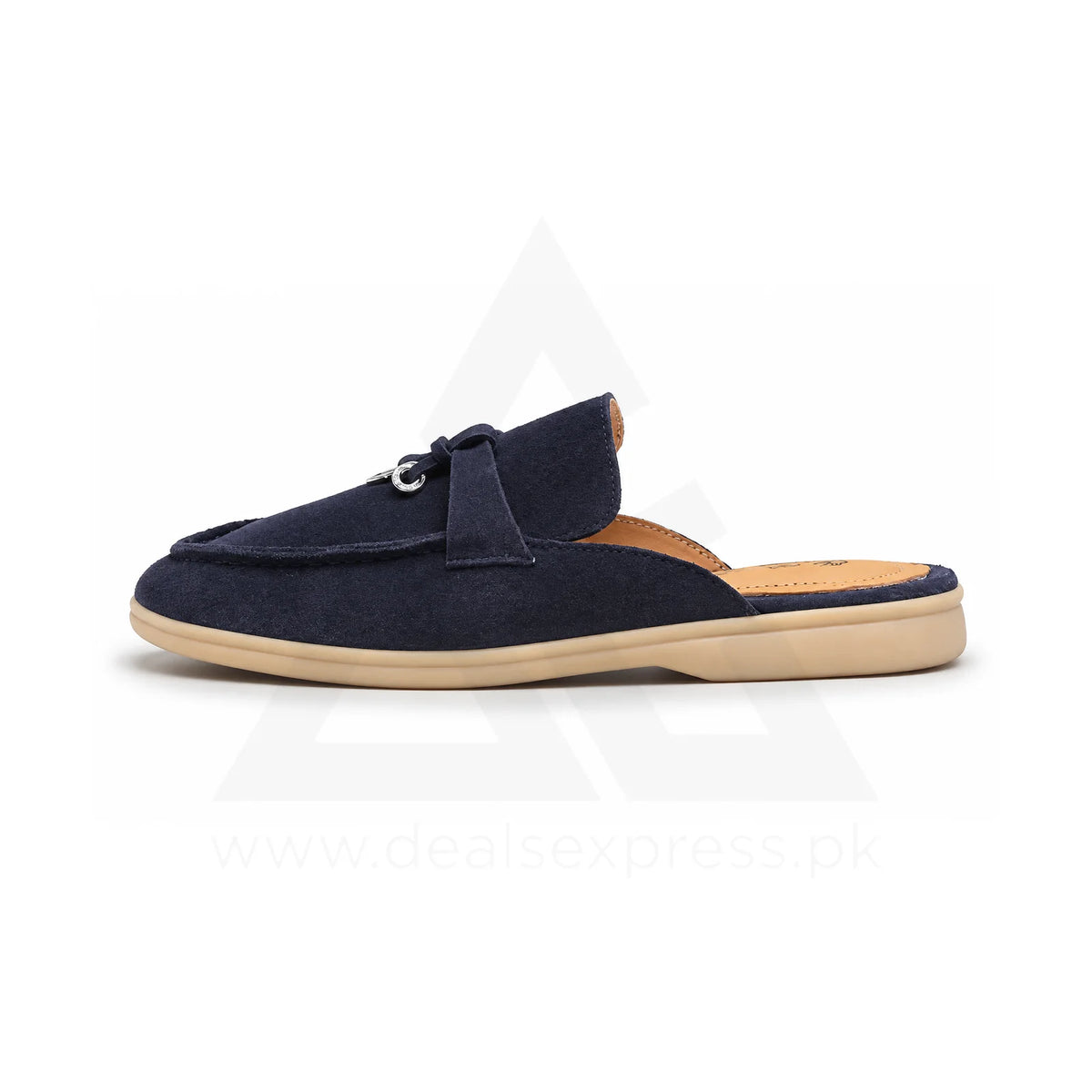 Lp Babouche Charms Walk Mule - Navy Suede
