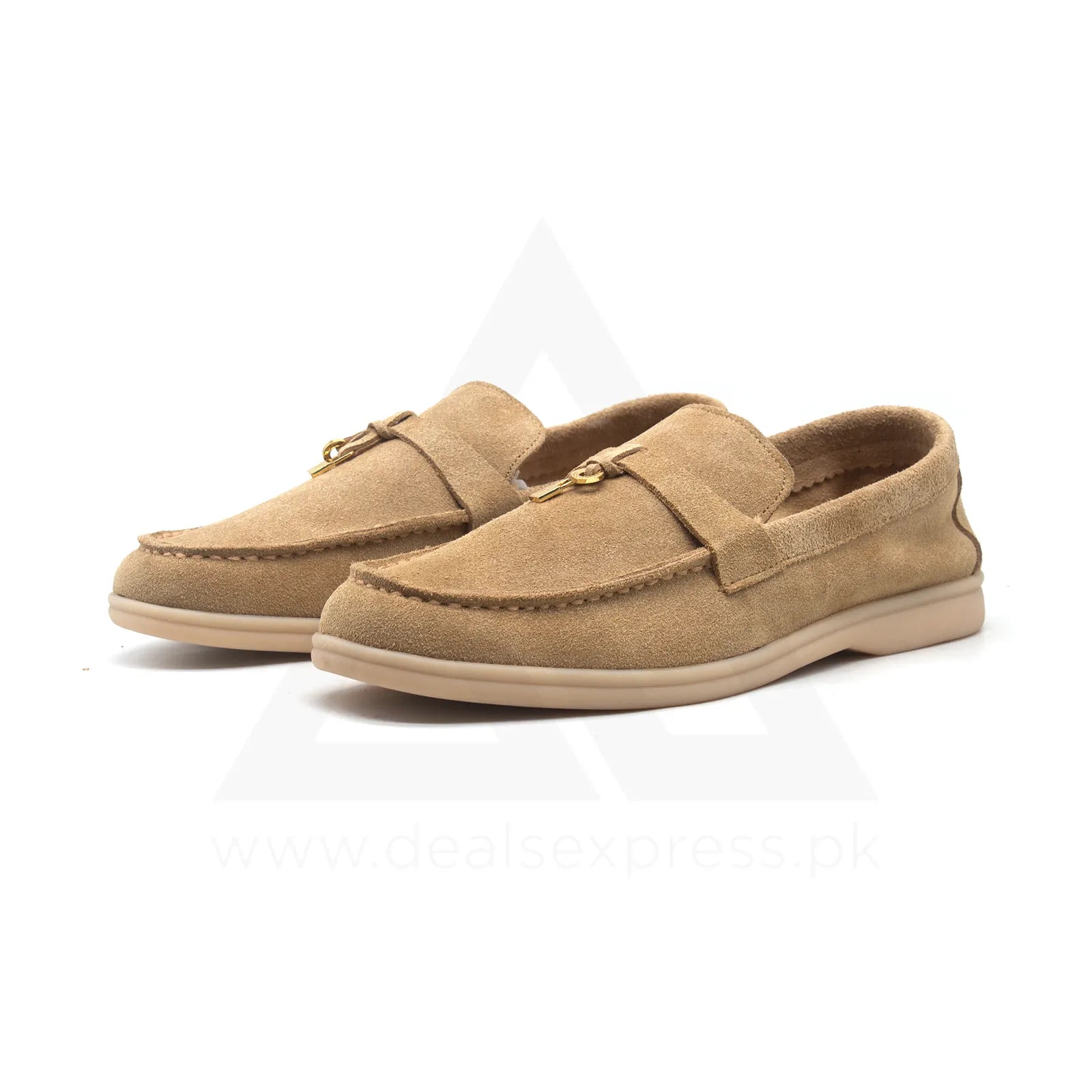 Lp Summer Charm Walk Loafers - Beige Suede