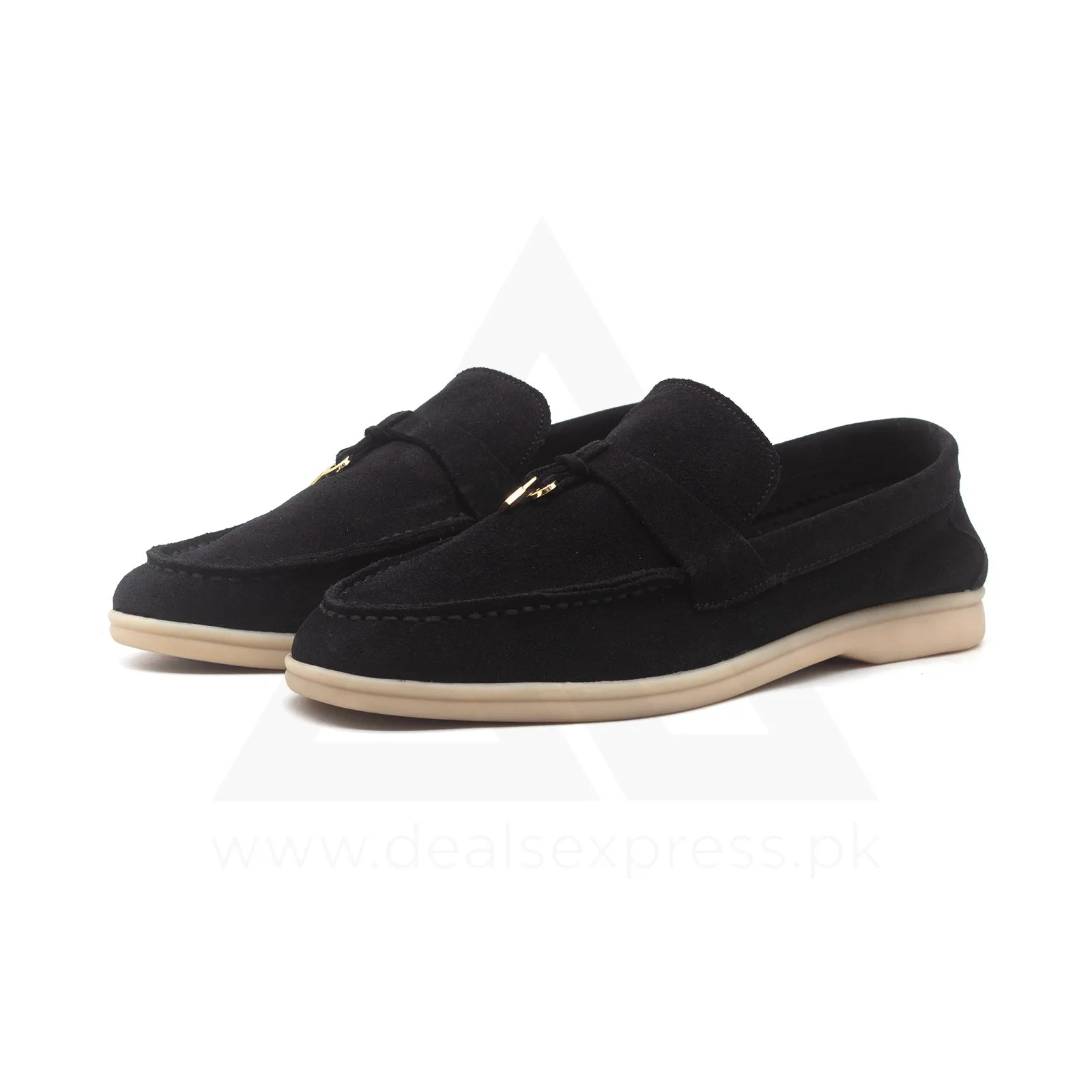 Lp Summer Charm Walk Loafers - Black Suede