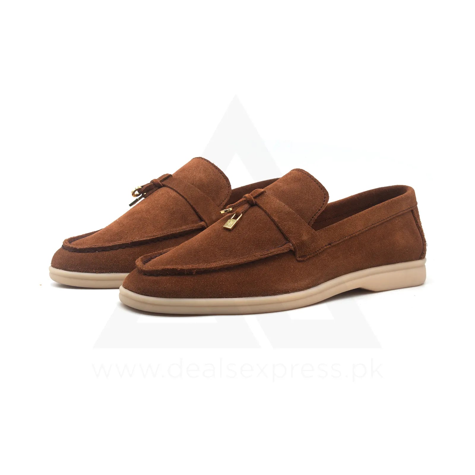 Lp Summer Charm Walk Loafers - Brown Suede