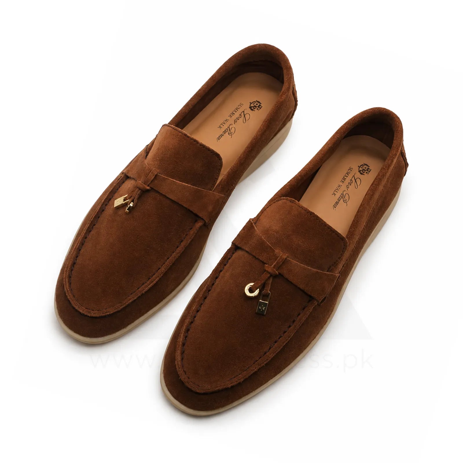 Lp Summer Charm Walk Loafers - Brown Suede