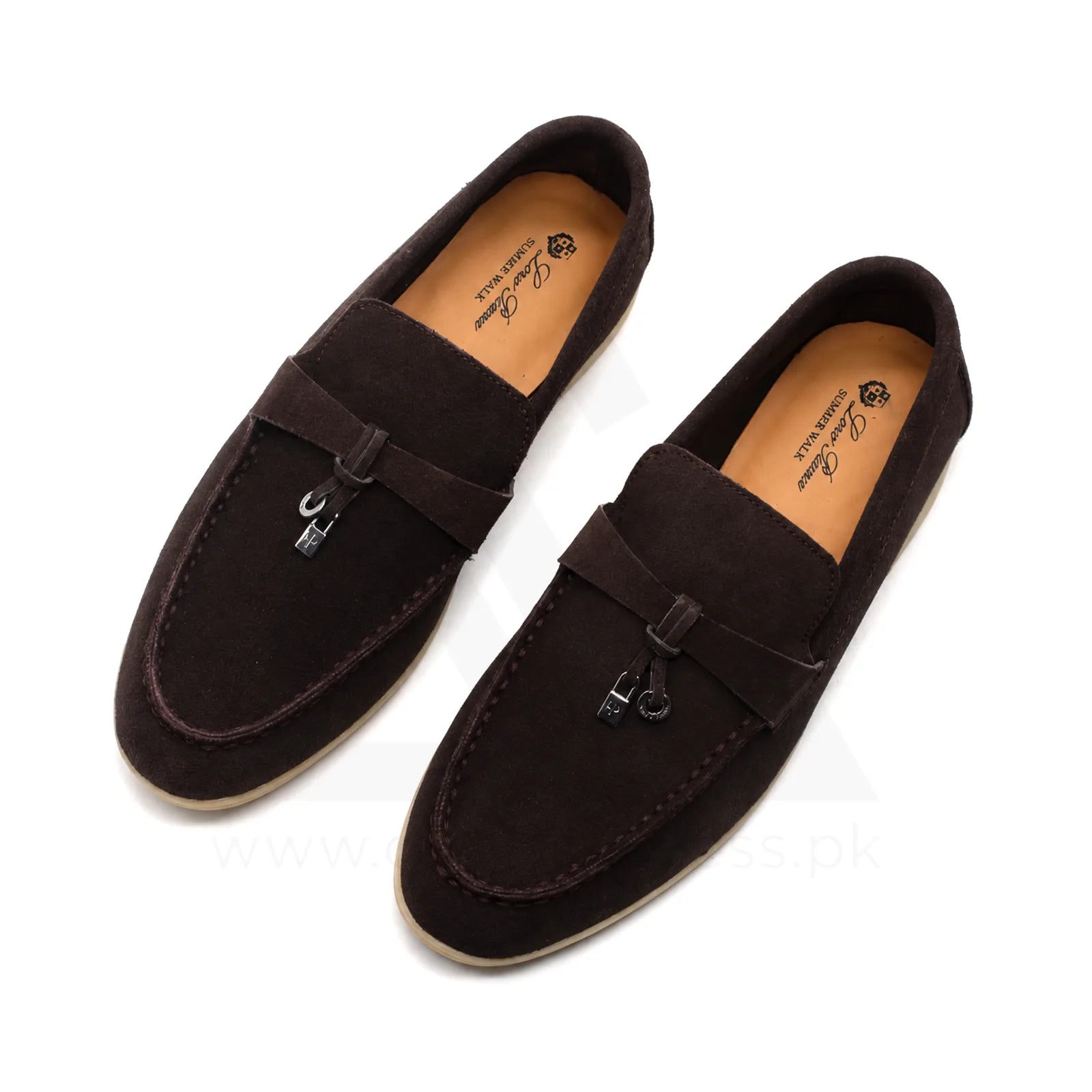 Lp Summer Charm Walk Loafers - Dark Brown Suede
