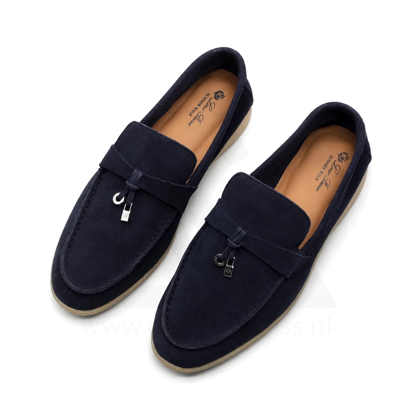 Lp Summer Charm Walk Loafers - Navy Suede