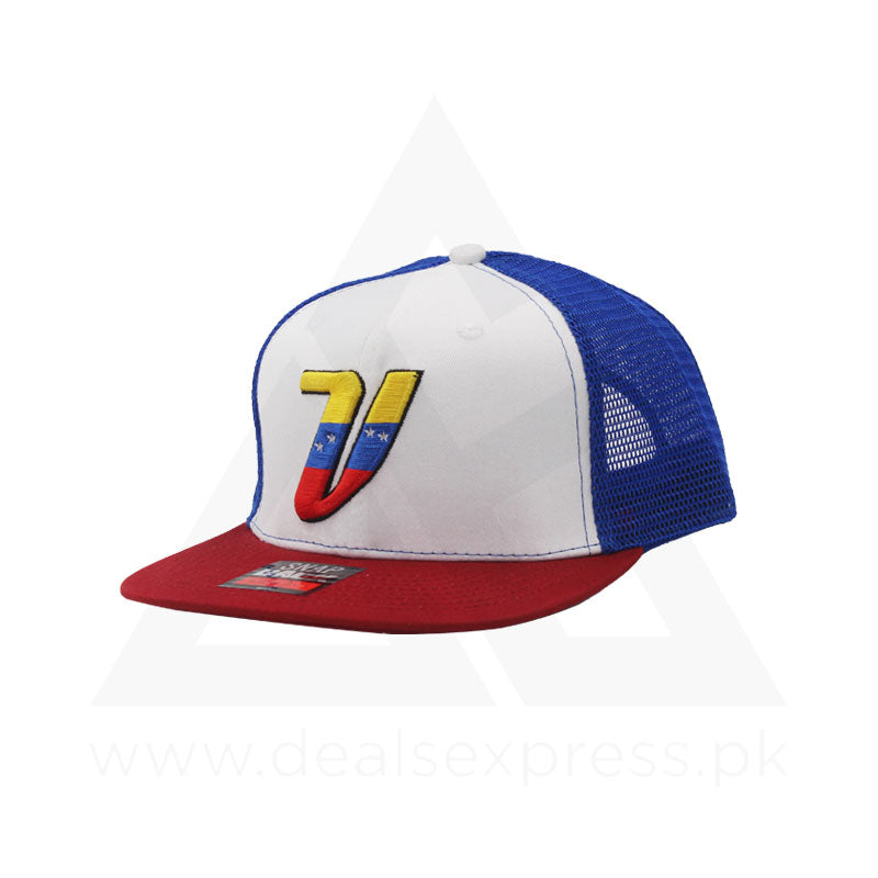 Vee Cap - White Blue A0467