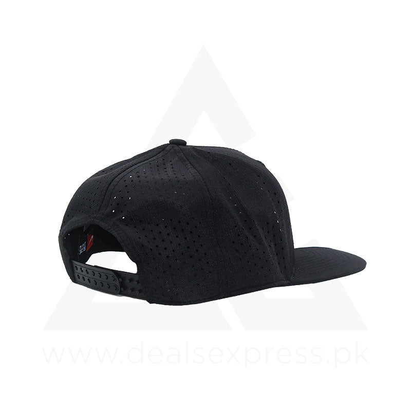 Nk Shine Swoosh Cap - Black White A0486