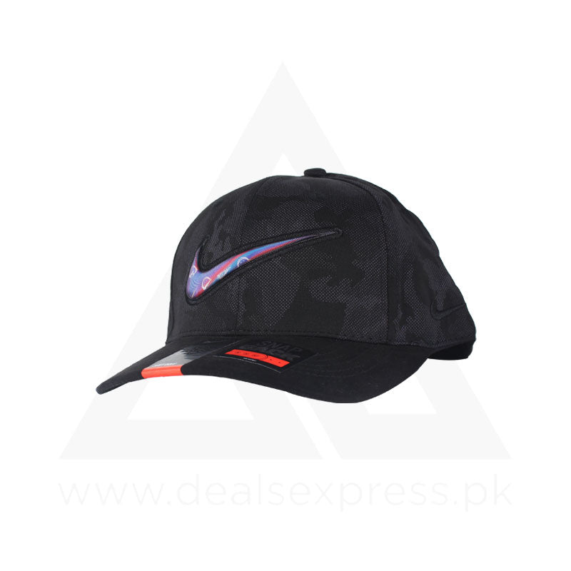 Nk Multi Color Swoosh Cap - Black A0509